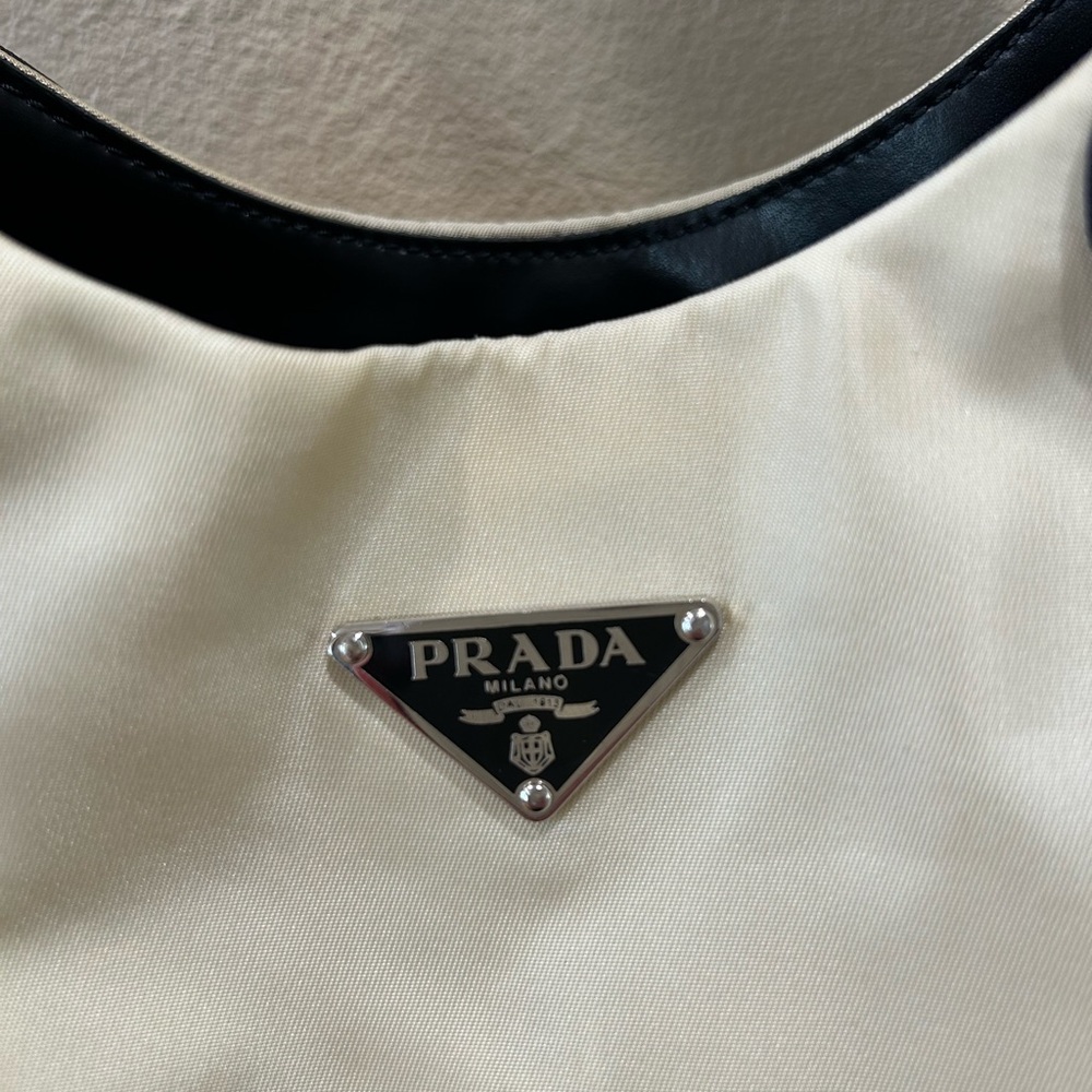 Prada Beige and Black Shoulder Bag - Picture 4 of 12